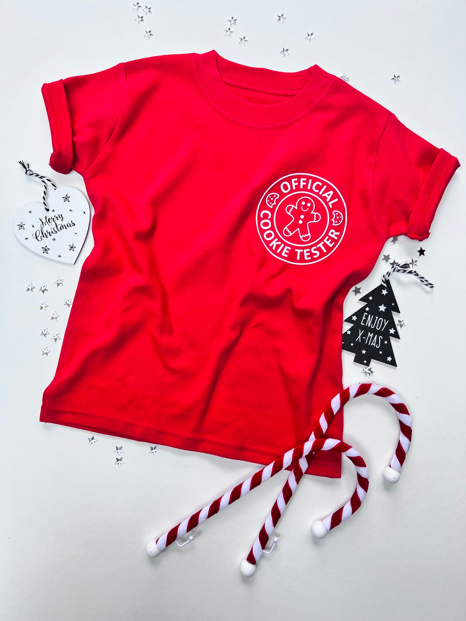 Official cookie tester christmas kids t-shirt