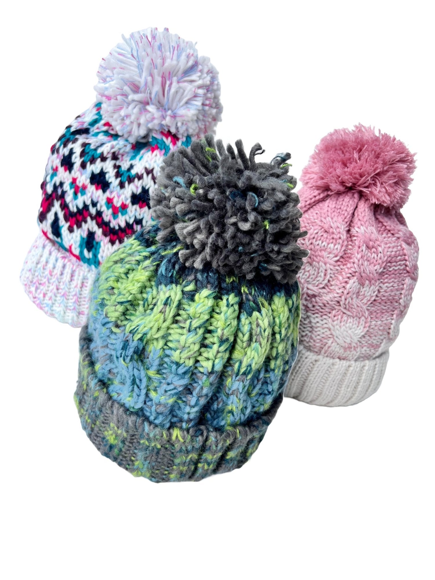 Headwear - Winter Pom Pom Hats- Kiddio