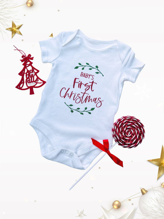 Baby's First Christmas Baby VestKiddio