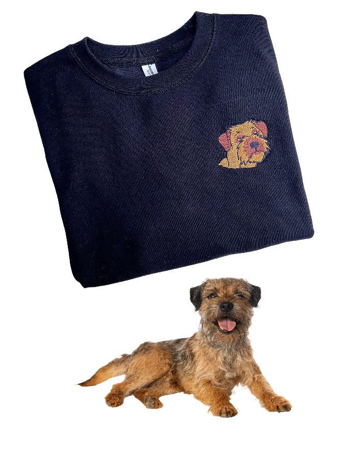 Custom Dog Portrait Embroidered SweatshirtKiddio