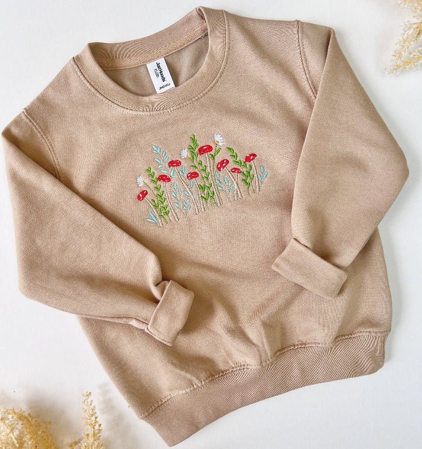 Personalised Mushroom Embroidered SweatshirtKiddio