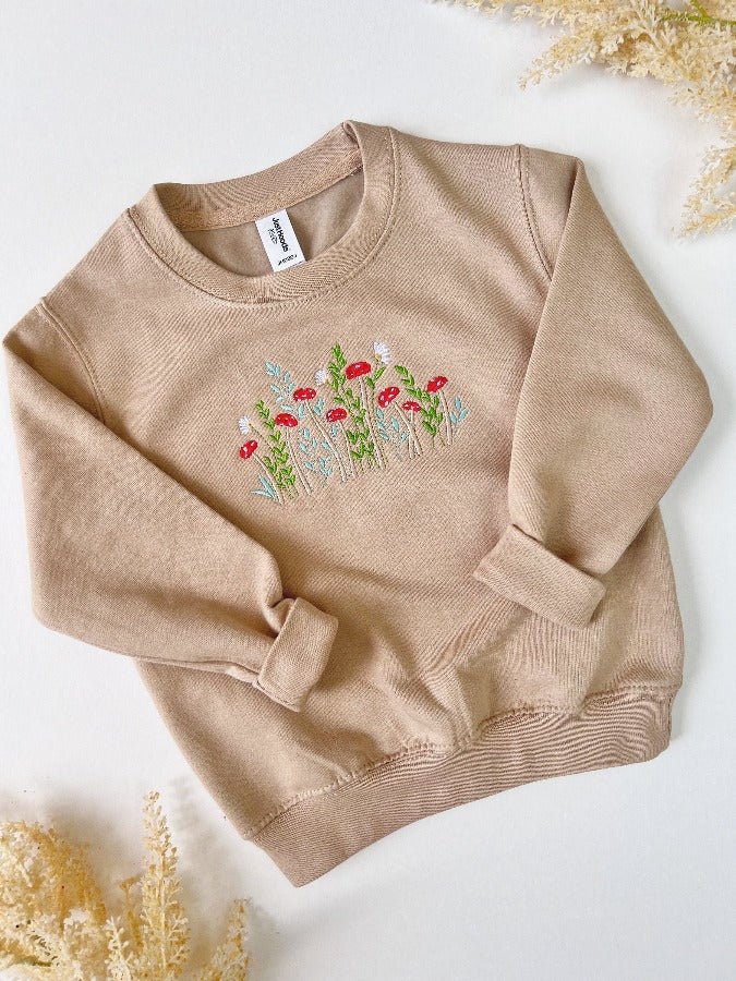 Personalised Mushroom Embroidered SweatshirtKiddio