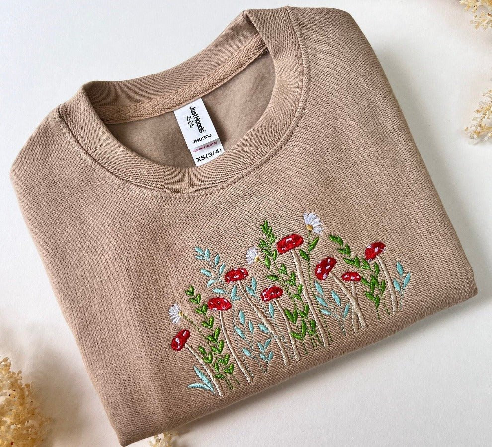 Personalised Mushroom Embroidered SweatshirtKiddio