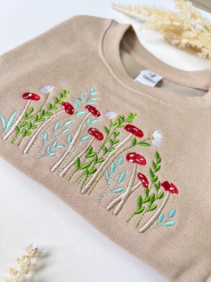 Personalised Mushroom Embroidered SweatshirtKiddio