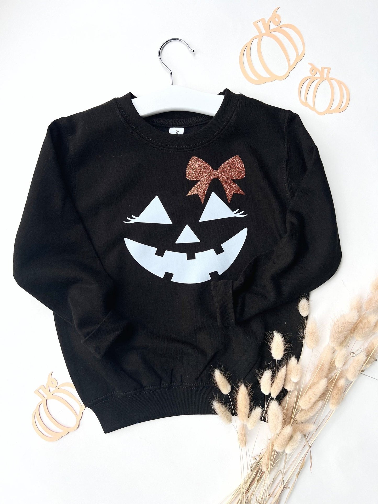 Pumpkin Face Halloween Kids SweatshirtKiddio