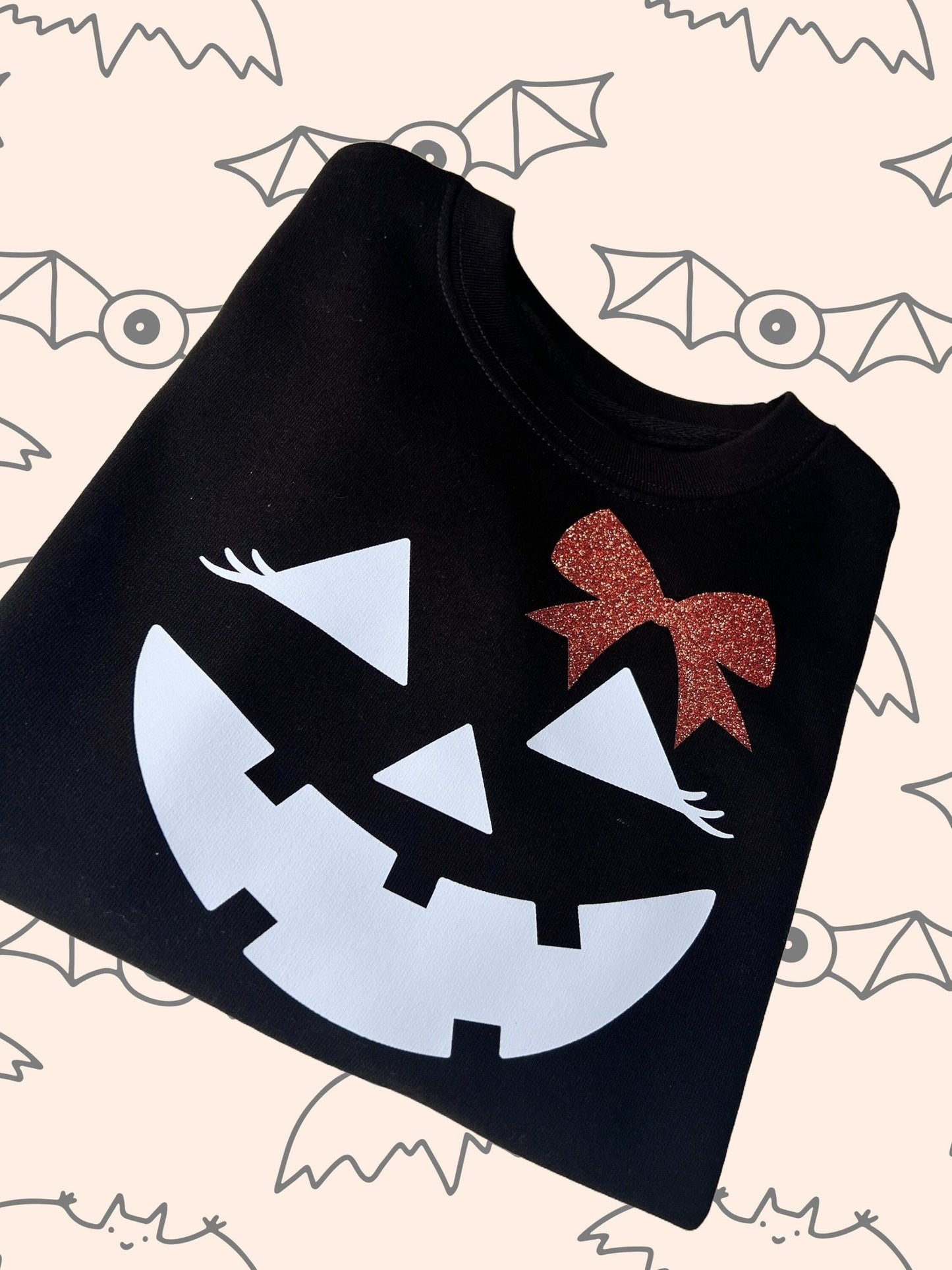 Pumpkin Face Halloween Kids SweatshirtKiddio