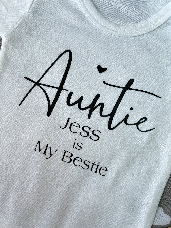 Auntie Is My Bestie Baby VestKiddioClothes