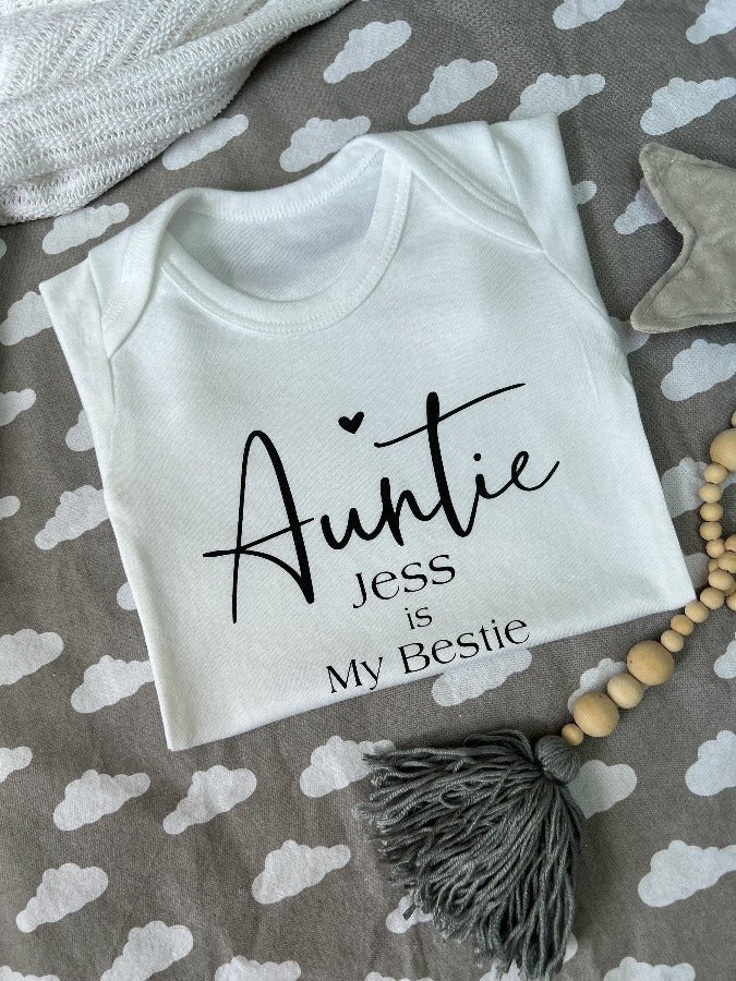 Auntie Is My Bestie Baby VestKiddioClothes