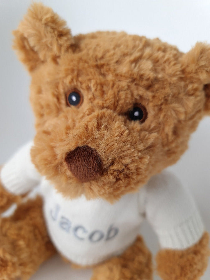 Embroidered Eco Teddy Bear from WilberryKiddioSoft Toys