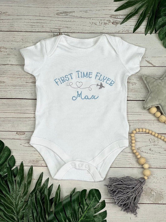 First Time Flyer Embroidered Baby VestKiddioBaby & Toddler