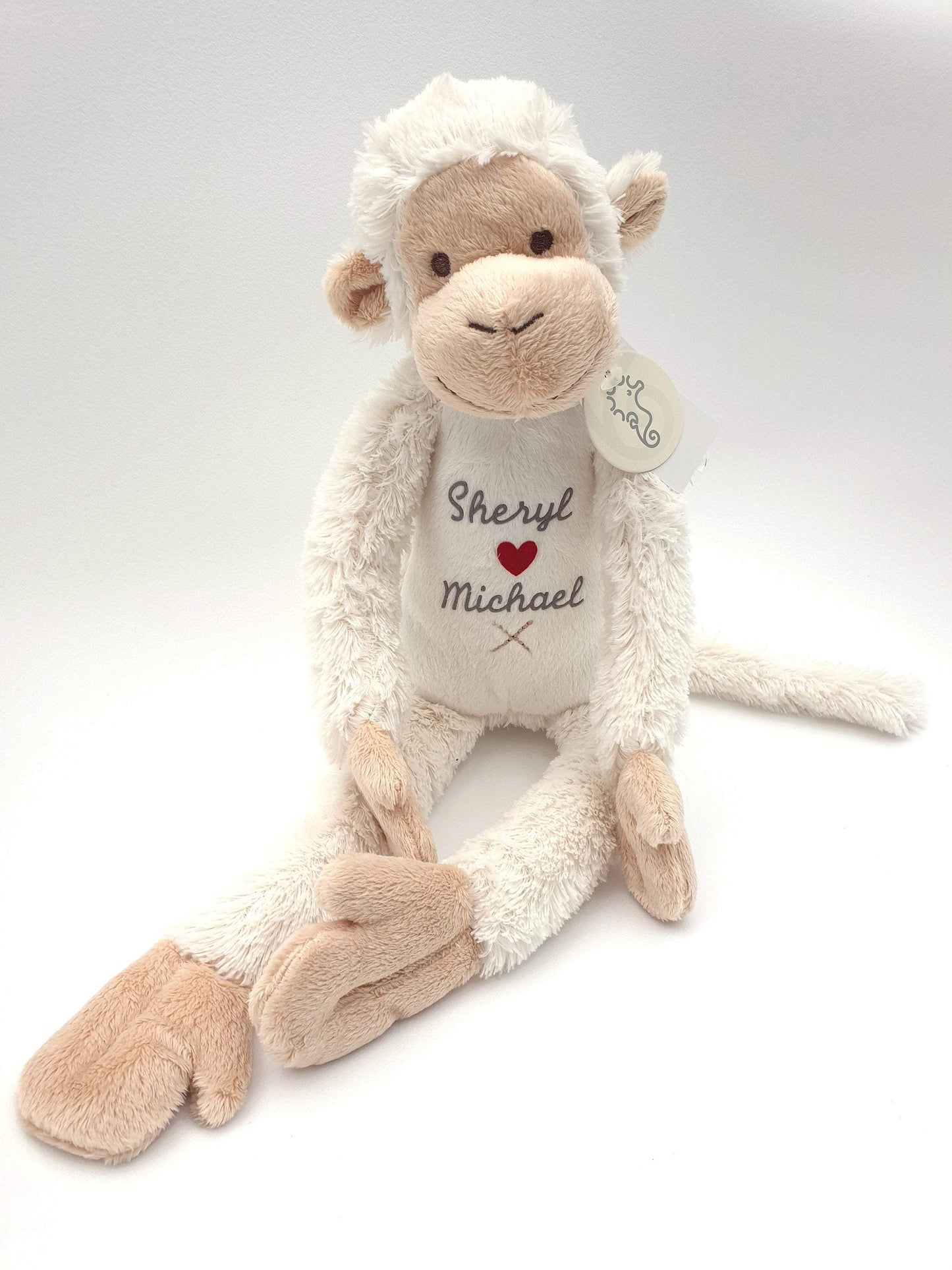 personalised ivory monkey mickey from happy horse