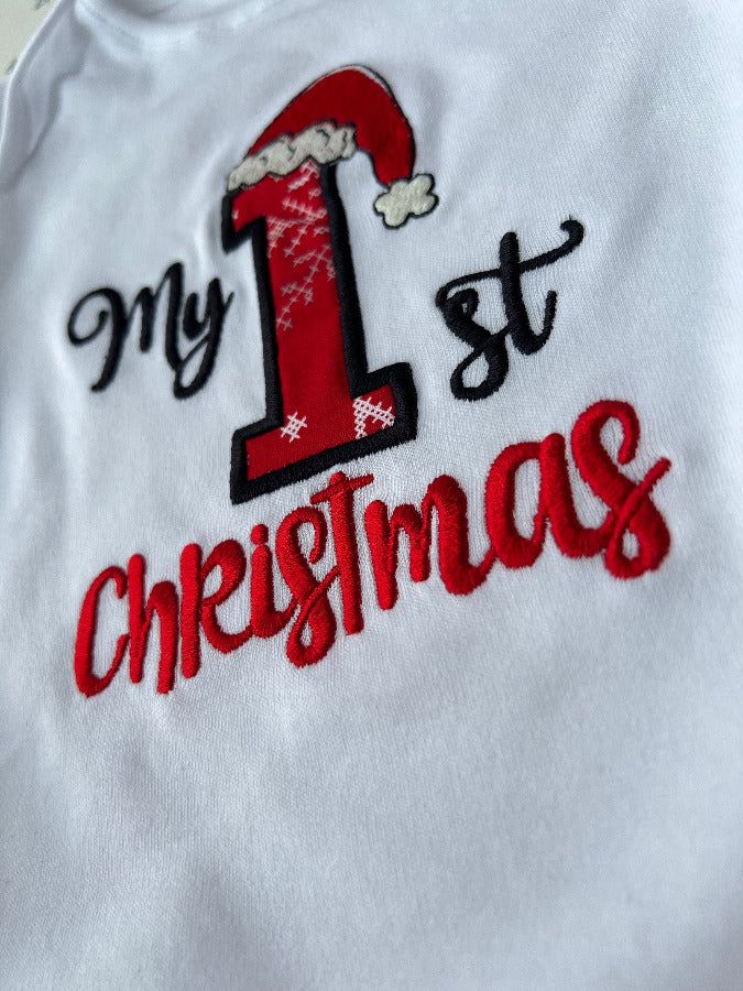 My First Christmas Babys Vest, Baby First Christmas Bodysuit