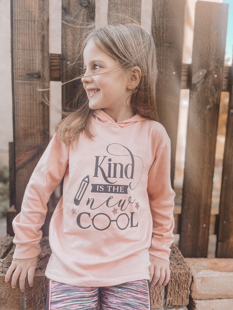 Be Kind Kids Dusty Pink Hoodie Kiddio