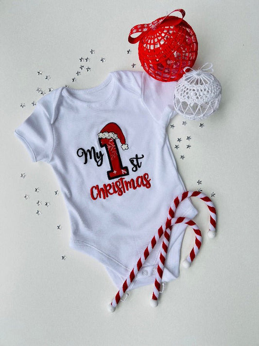 My First Christmas Babys Vest, Baby First Christmas BodysuitKiddioBaby & Toddler