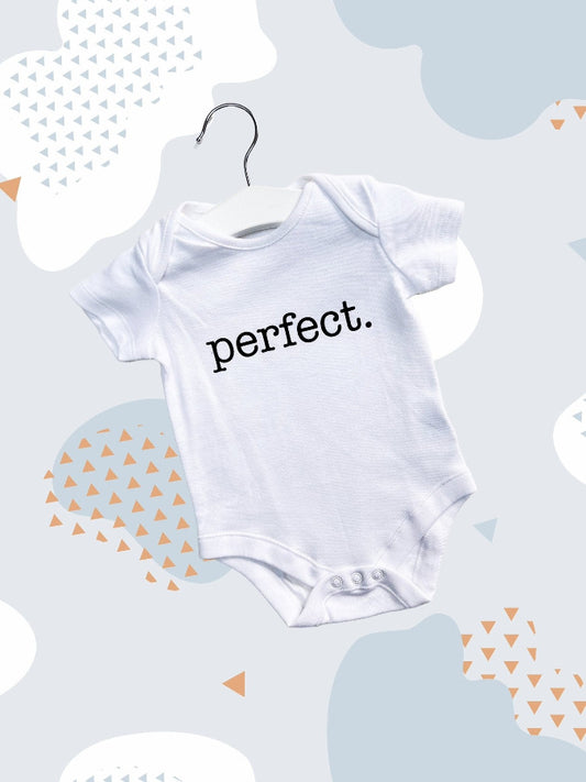 Personalised Baby "Perfect" Vest BodysuitKiddio