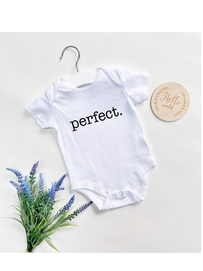 Personalised Baby "Perfect" Vest BodysuitKiddio