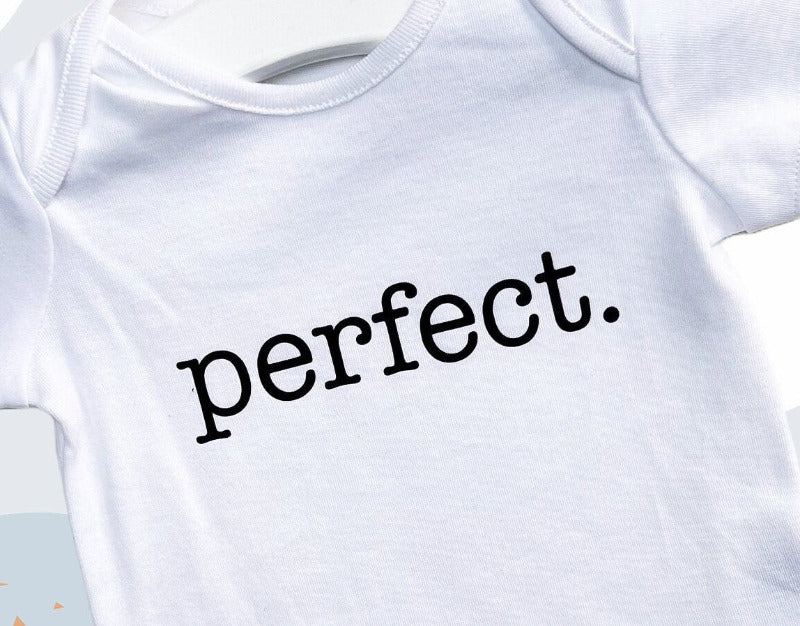 Personalised Baby "Perfect" Vest BodysuitKiddio