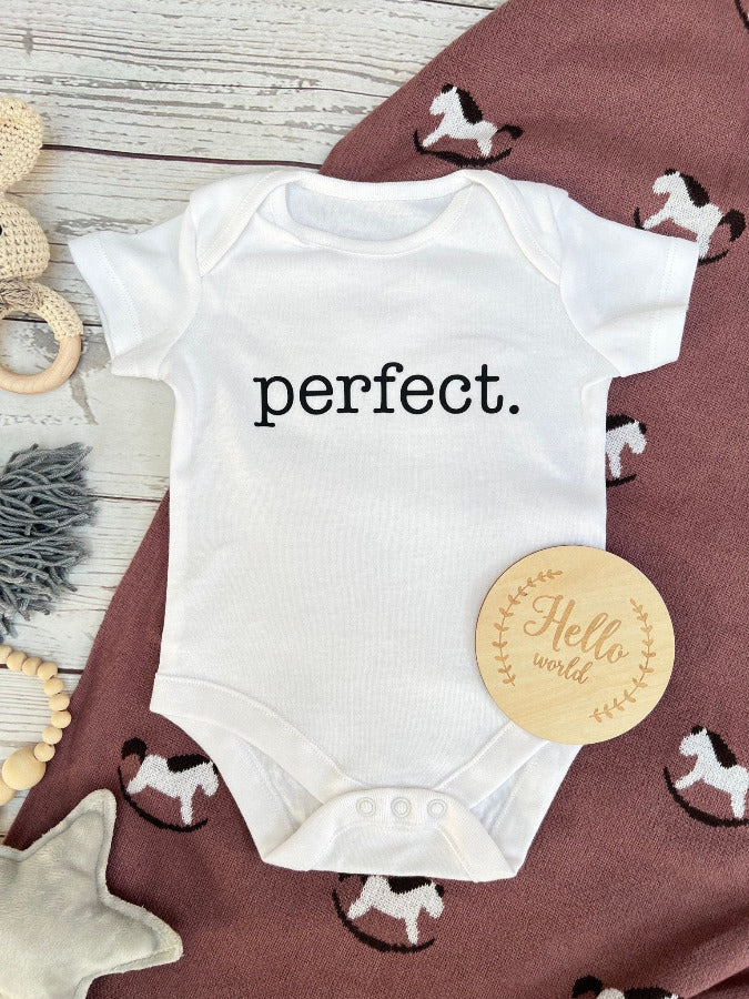 Personalised Baby "Perfect" Vest BodysuitKiddio