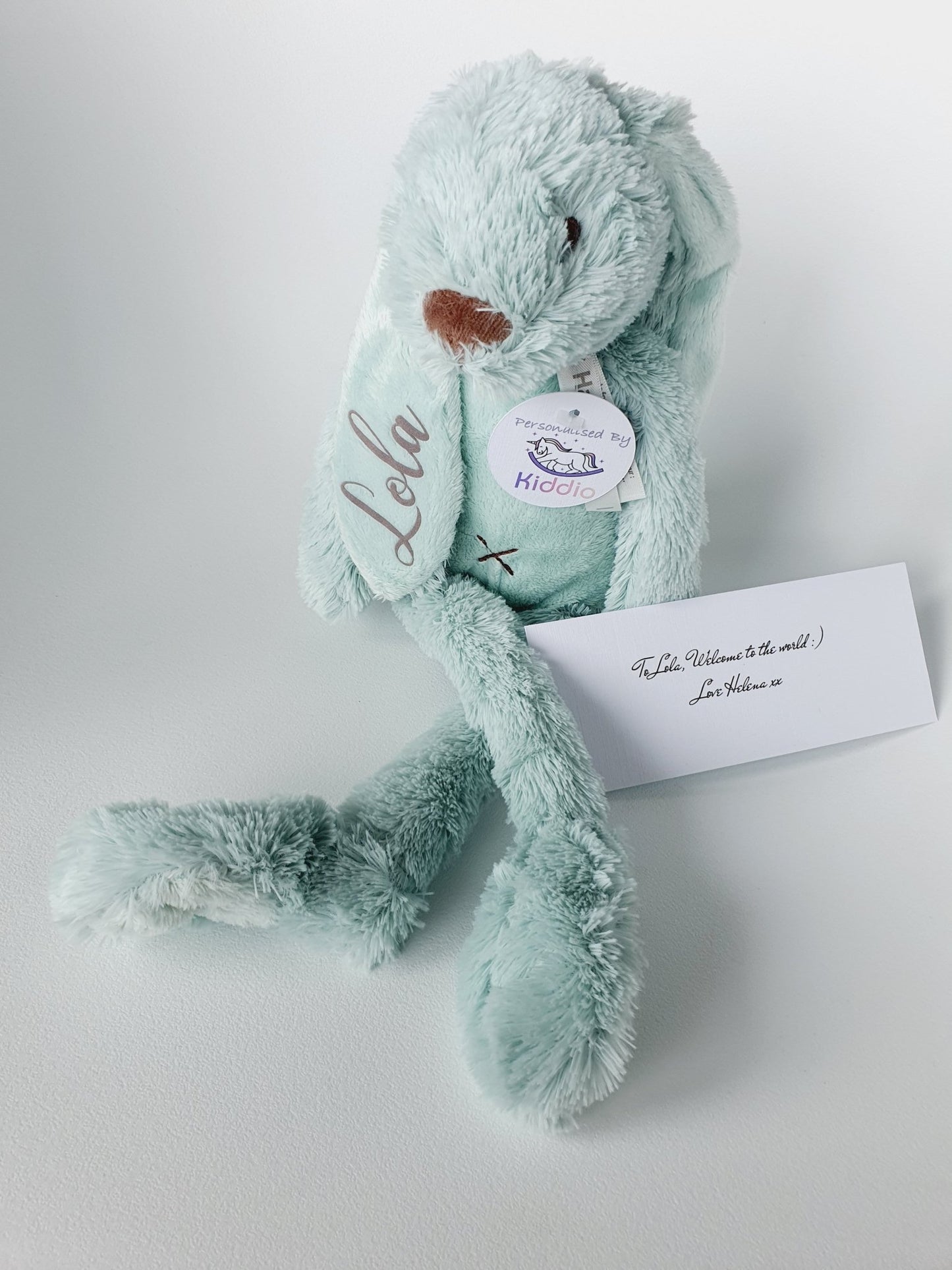 Personalised Bunny Richie from Happy HorseKiddioSoft Toys