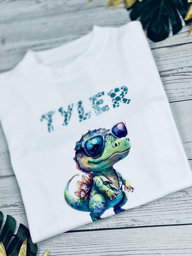 Personalised Dinosaur T-ShirtKiddio