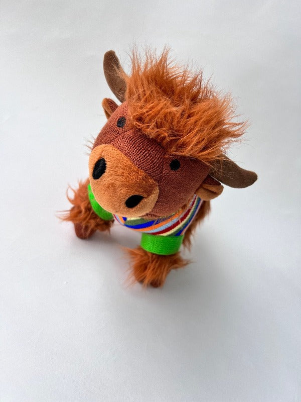 Personalised knitted highland cow soft toyKiddio