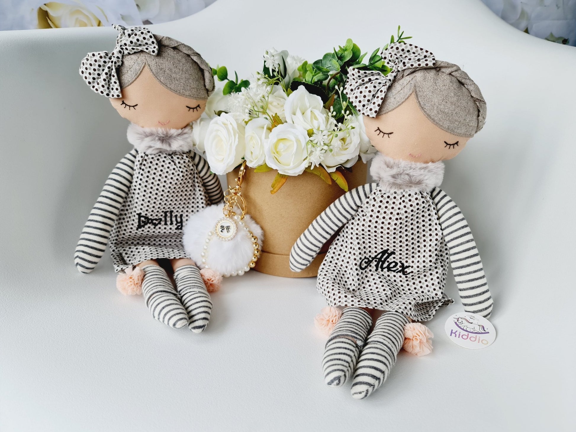 Personalised Rag Doll Lucy from WilberryKiddioSoft Toys