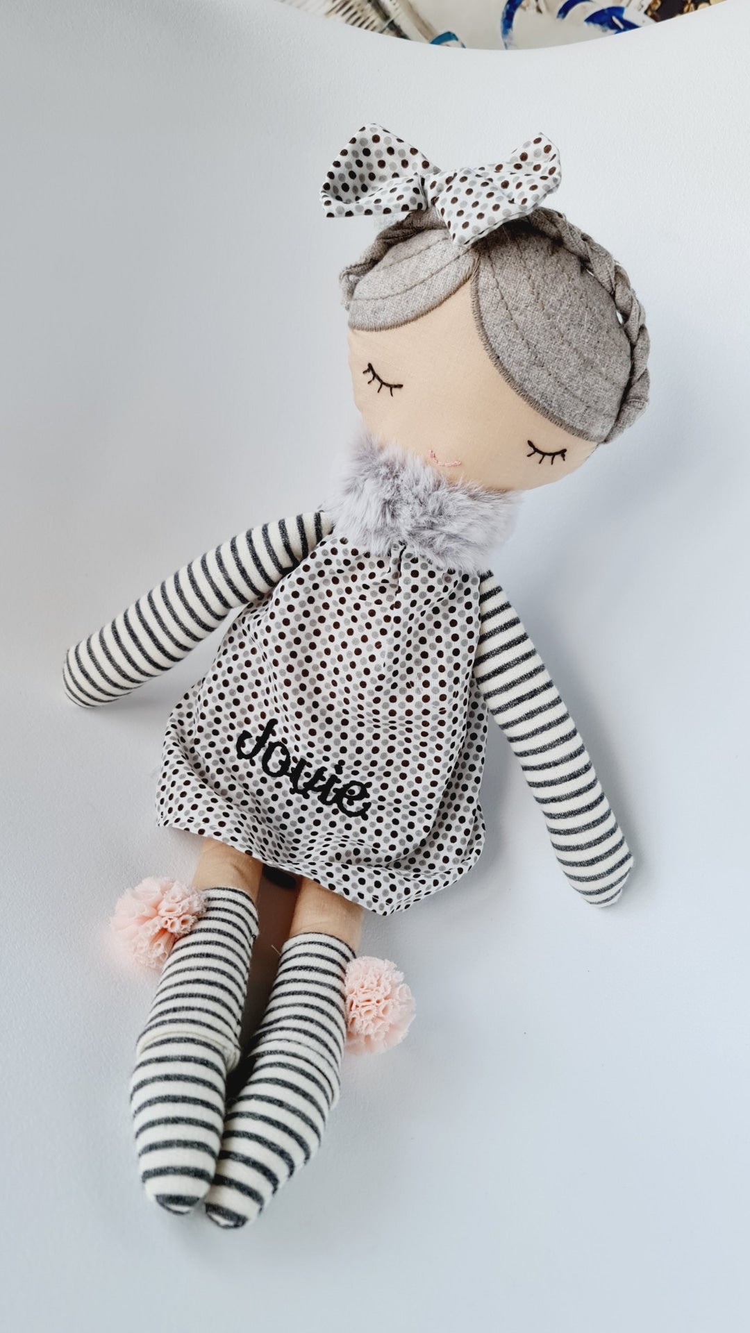 Personalised Rag Doll Lucy from WilberryKiddioSoft Toys