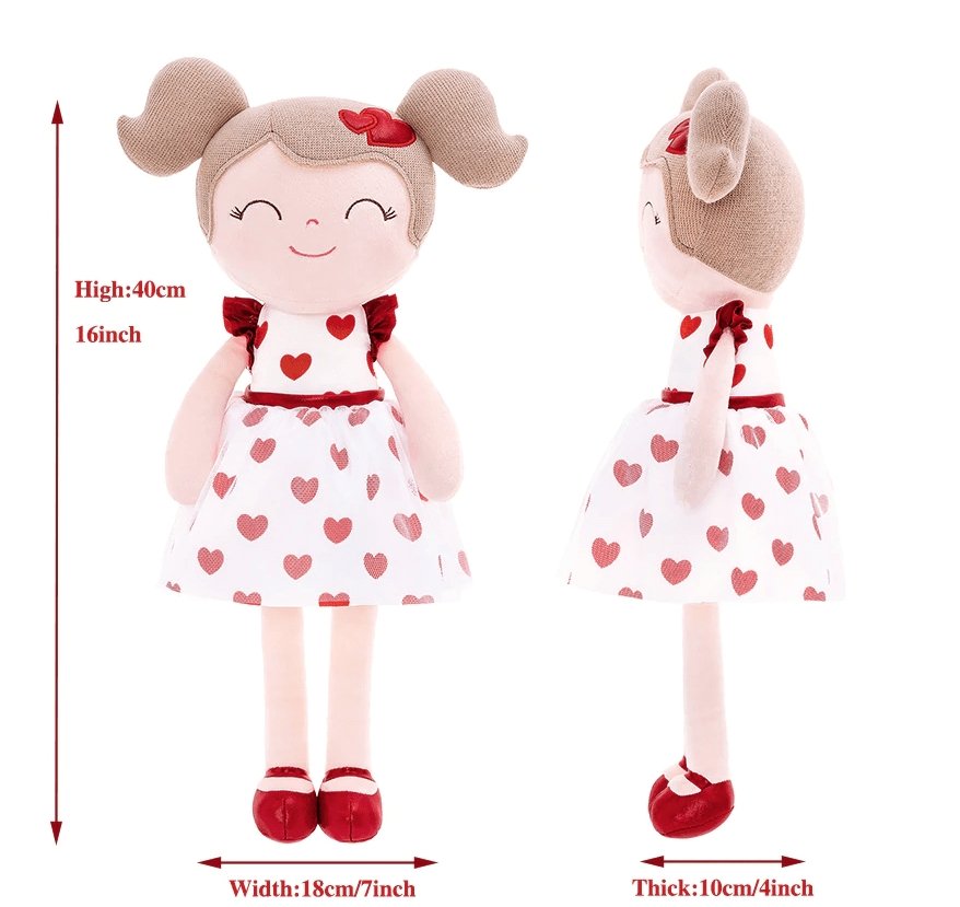 Personalized Gloveleya Heartbeat DollKiddioSoft Toys