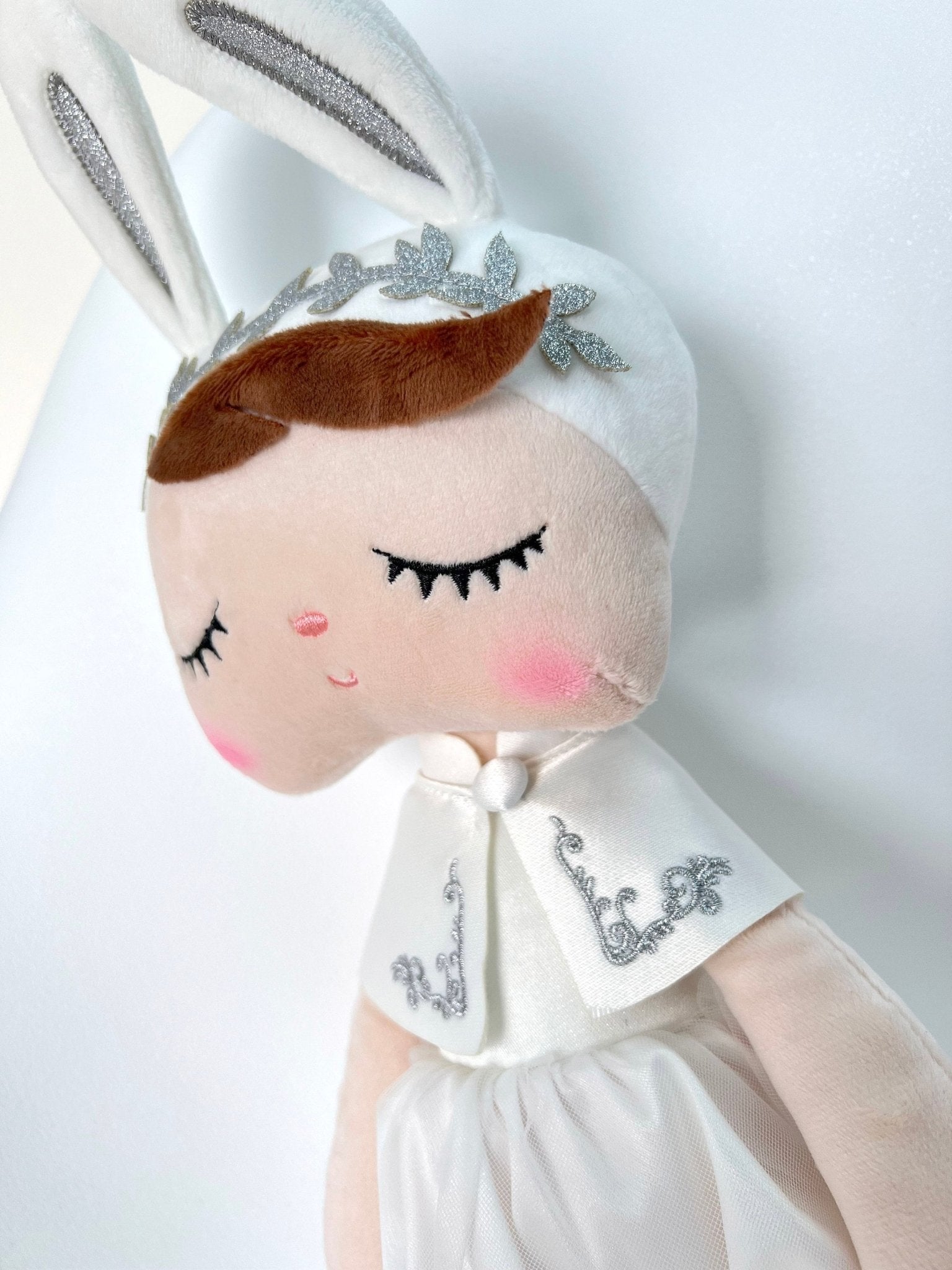 Personalized Metoo Rag Doll in White DressKiddio