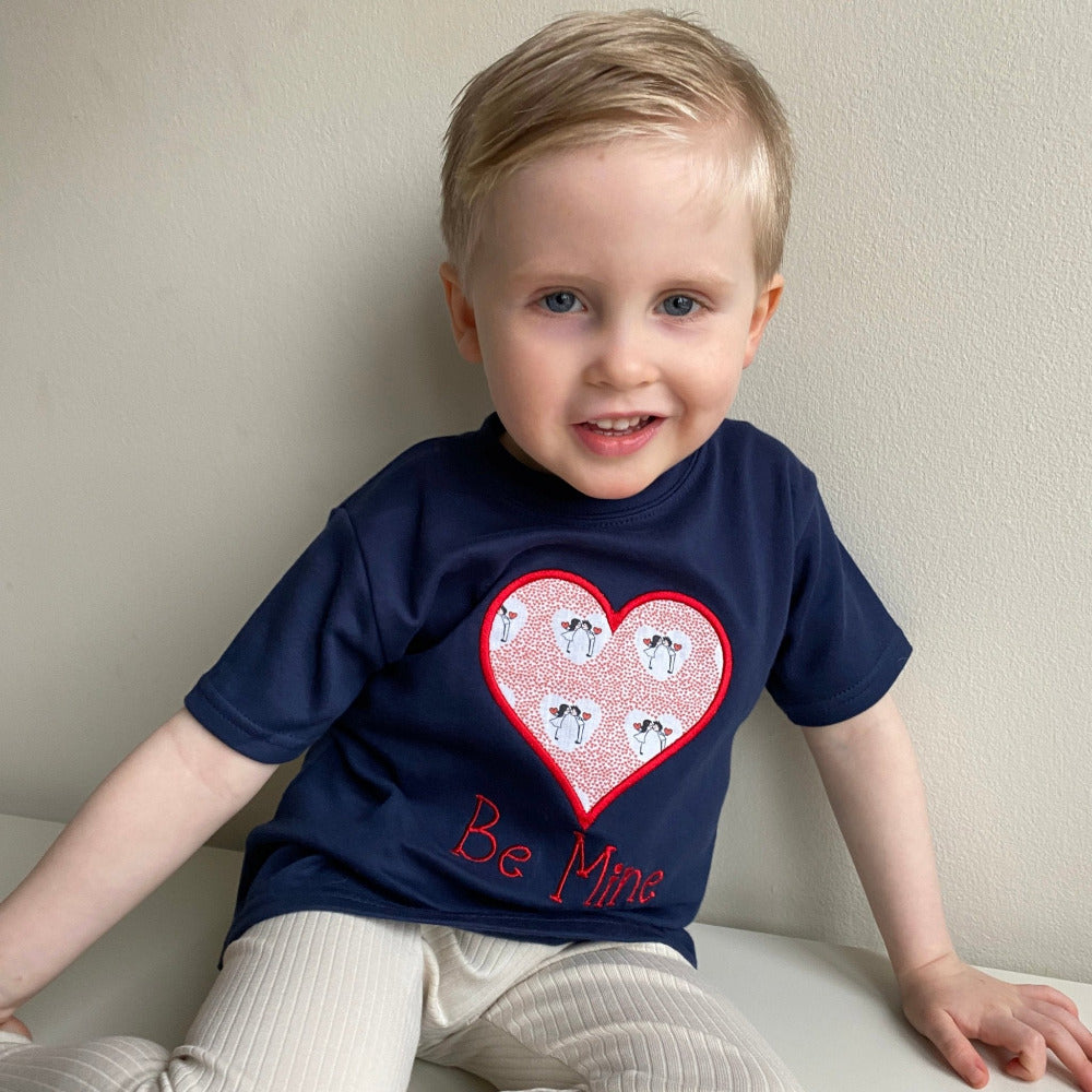 Valentine Embroidered Kids T-ShirtKiddio