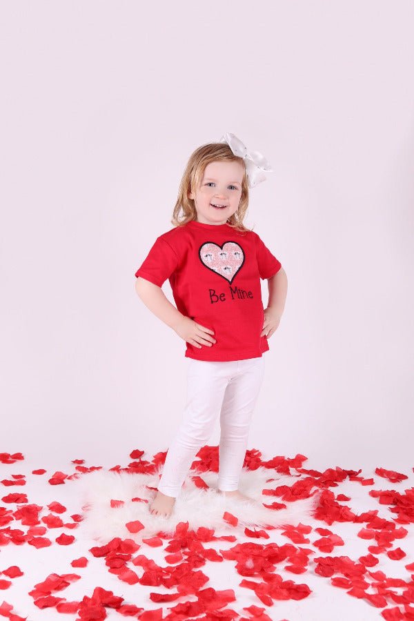 Valentine Embroidered Kids T-ShirtKiddio